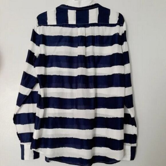 BANANA REPUBLIC Soft-wash Rugby Stripe Shirt Sz S - Picture 4 of 13